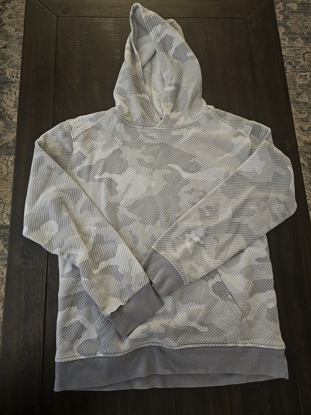 Xersion Light Gray Camo Hooded Sweatshirt